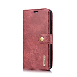 Wewoo Housse Coque Etui en cuir Crazy Horse Texture Flip détachable magnétique pour Hucompagnon 20, avec titulaire et fentes pour cartes porte-monnaie (Rouge)