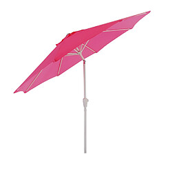 Decoshop26 Parasol Jardin Ø 3 m Inclinable Rose