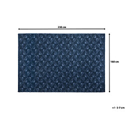 Beliani Tapis 160 x 230 cm bleu marine SAVRAN