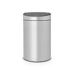 Brabantia Poubelle Touch Bin 40 L - Gris métal