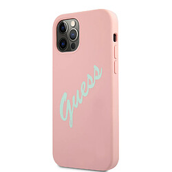 Acheter Guess Maroquinerie Guess Coque pour Apple iPhone 12 Pro Max Collection Silicone Vintage en TPU Rose