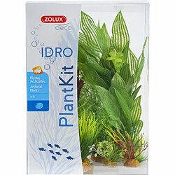 ZOLUX Kit de 6 plantes artificielles Idro N2 - Pour aquarium