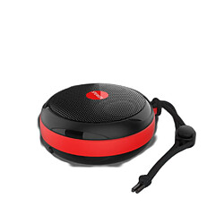 General Haut-parleur Bluetooth étanche IP67, haut-parleurs de douche sans fil avec son HD, crochet robuste pour haut-parleur Bluetooth étanche, durable et portable pour la maison, la fête, l'extérieur, les voyages, la piscine (rouge)