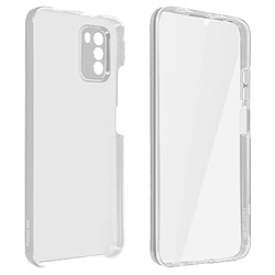 Avizar Coque Xiaomi Poco M3 Protection Arrière Rigide et Avant Souple transparent