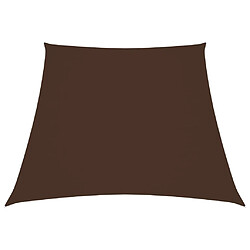 Maison Chic Voile d'ombrage | Voile de parasol | Toile d'ombrage Tissu Oxford trapèze 2/4x3 m Marron -MN74863