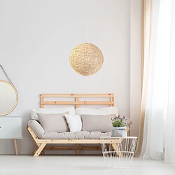 Home Deco Light Suspension boule colorée 30 cm beige.