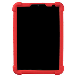 Coque en silicone flexible, antichoc avec béquille pliable rouge pour votre iPad mini (2021)