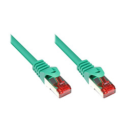 Alcasa 0.25m Cat6 S/FTP câble de réseau 0,25 m S/FTP (S-STP) Vert - Câbles de réseau (0,25 m, Cat6, S/FTP (S-STP), RJ-45, RJ-45, Vert)