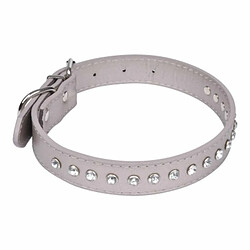 Paris Prix Collier Fantaisie pour Chien Strass 55cm Gris