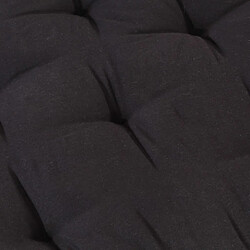 Decoshop26 coussin de canapé palette 100 % coton 120x80x10 cm noir DEC021808