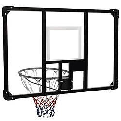 Avis vidaXL Panneau de basket-ball Transparent 106x69x3 cm Polycarbonate