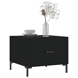 Avis Maison Chic Table basse,Table Console Table d'appoint, Table pour salon Noir 50x50x40 cm Bois d'ingénierie -MN59480