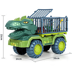 Universal Tyrannosaurus Rex Voiture Jouet Dinosaure Transport Voiture Camion Jouet Retour Jouet avec Dinosaure Cadeau Pour L'Anniversaire D'un Garçon Voiture Jouet Moulée Sous Pression(Vert) pas cher