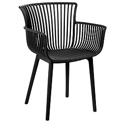 Acheter Beliani Lot de 4 chaises PESARO Matière synthétique Noir