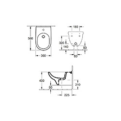 Avis Villeroy & Boch Villeroy et Boch - Bidet suspendu O Novo