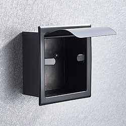 Acheter Universal Porte-papier toilette chromé noir mat inox 304 carton rouleau carton mouchoir | Porte-papier (noir)