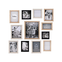 The Home Deco Factory Cadres photos en bois Bonheur (Lot de 12).