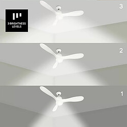 Ventilateur de plafond 132cm + lumière - fresko pure 3b - TAURUS ALPATEC