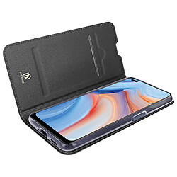 Housse Oppo Reno 4 Porte-carte Fonction Support Dux Ducis noir pas cher