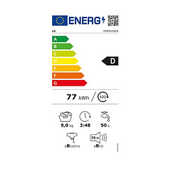 Lave-linge hublot 9kg 1400 tours/min - F94M22WHS - LG