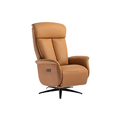 Acheter Vente-Unique Fauteuil relax électrique en simili camel TUOPI