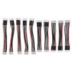 10pcs Silicone Câble de Chargeur de Balance 22AWG JST-XH pour Batterie au Lithium