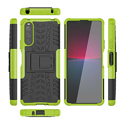 Avis Htdmobiles Coque pour Sony Xperia 10 IV - housse etui rigide anti choc + verre trempe - VERT