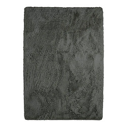 Thedecofactory NEO YOGA - Tapis lavable à base fine et souple extra doux gris foncé 160x230 