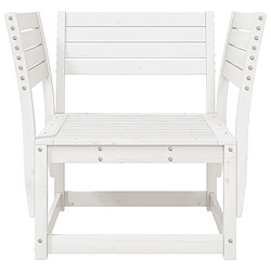 Acheter Maison Chic Chaise de jardin,Fauteuil Chaise de terrasse,Chaise d’extérieur blanc bois massif de pin -GKD53551