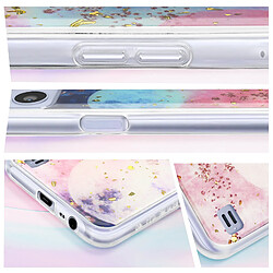 Avizar Coque Realme C31 Silicone Semi-rigide Design Galaxie avec Paillettes Multicolore pas cher