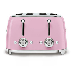 Grille-pains 4 fentes 950w rose - tsf03pkeu - SMEG