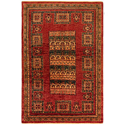 Vidal Tapis de laine 225x148 rouge Kashkuli