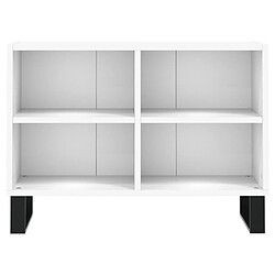 Avis vidaXL Meuble TV blanc 69,5 x 30 x 50 cm bois d'ingénierie