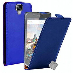 Htdmobiles Housse etui PU cuir fine pour Archos 55 Helium 4 Seasons + film ecran - BLEU