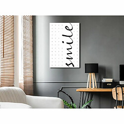 Paris Prix Tableau Imprimé Black & White : Smile 40 x 60 cm