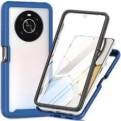 Coque en TPU 3 en 1 pour votre Honor X9 4G/5G/X30 5G/Magic4 Lite 5G - bleu foncé