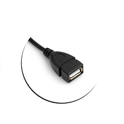 Avis System-s Câble USB 2.0type A USB 2.0type A coudé à droite mâle 90 femelle Câble de charge Câble de données Rallonge 21cm