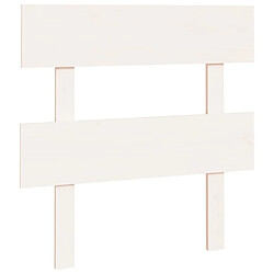 Maison Chic Tête de lit scandinave,Meuble de chambre Blanc 103,5x3x81 cm Bois massif de pin -MN14609