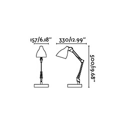 Avis faro Lampe de bureau noire Gru 1 ampoule