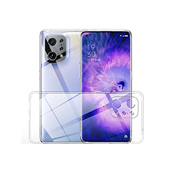 PHONECARE Coque 3x1 360° Impact Protection pour Oppo Find X5 Lite - Transparent