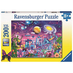 Puzzle for children 2D Space city 200 elements