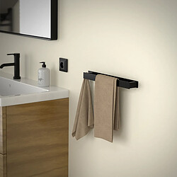 Avis ML-Design Porte-serviettes sans percer 42 cm noir à coller salle de bain étagère murale