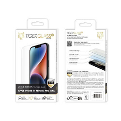 Tiger Verre Trempé pour iPhone 14 Plus/13 Pro Max Recyclé Ultra-résistant Transparent