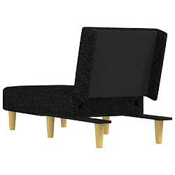 Acheter vidaXL Chaise longue noir tissu