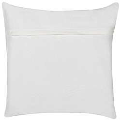 Beliani Coussin DILLENIA Coton 45 x 45 cm Animal Broderie Blanc pas cher