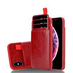 Cadorabo Coque iPhone X / XS Etui en Rouge