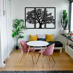 Avis DEKORY Décoration Murale en Métal 3 panneaux Arbre de vie 82 x 60 cm