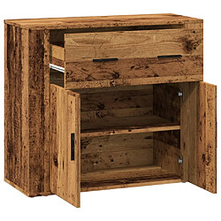 Avis vidaXL Buffet vieux bois 80x33x70 cm bois d'ingénierie