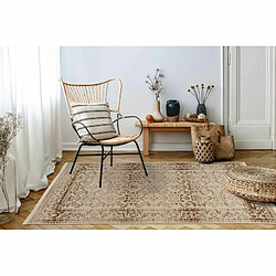 Paris Prix Tapis Tissé Oriental à Poils Plats Charu II Beige 160 x 230 cm pas cher