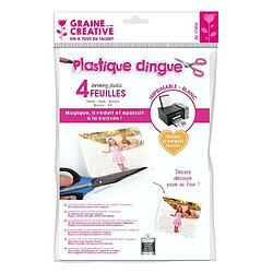 Graines Créatives Plastique dingue A4 - Blanc